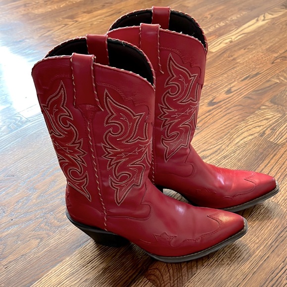 Durango Shoes Womens Durango Red Cowboy Boots Euc 95 Poshmark